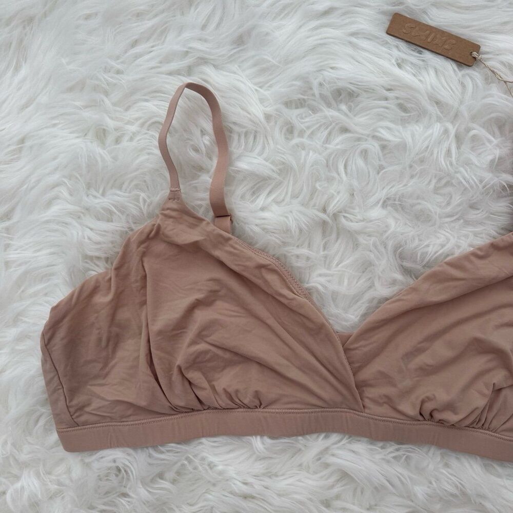 Skims Fits Everybody Crossover Bralette Mica Size 4X - Picture 3 of 9
